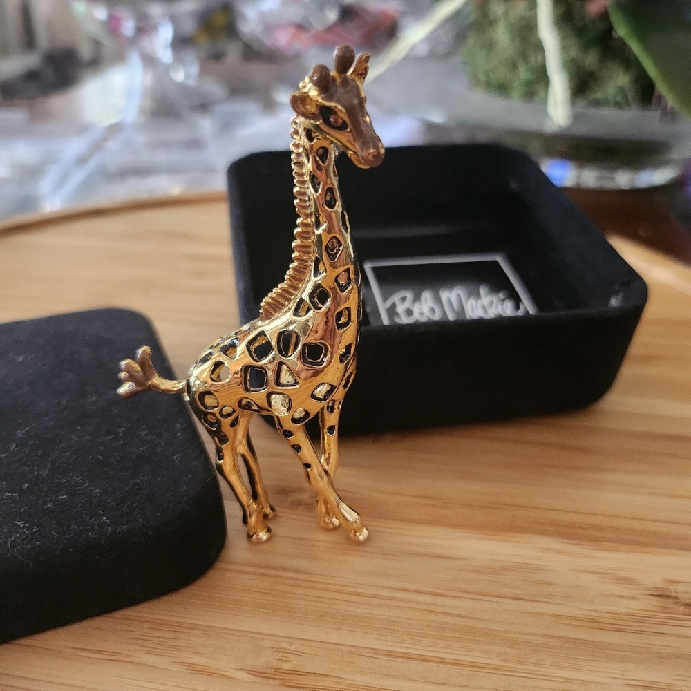 Bob Mackie Giraffe Brooch